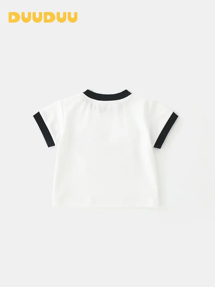 Korean Style Baby T-Shirt White Soft Cotton 2025 - Image 3