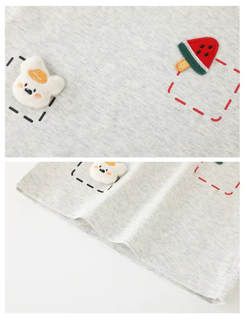 Baby Cotton Korean Style T-Shirt Black Green Class A — feature 22
