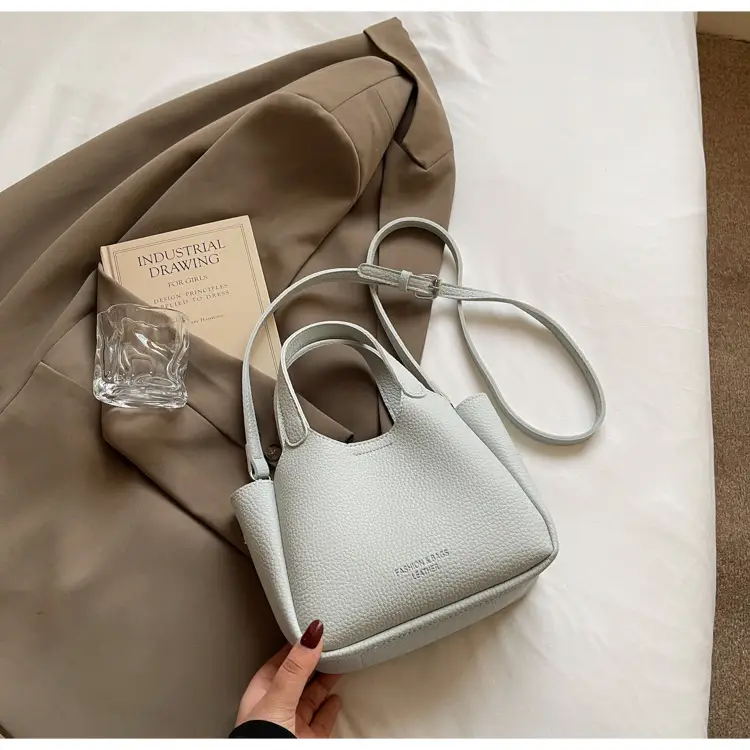 Women's Beige Crossbody Handbag with Keychain — feature 26