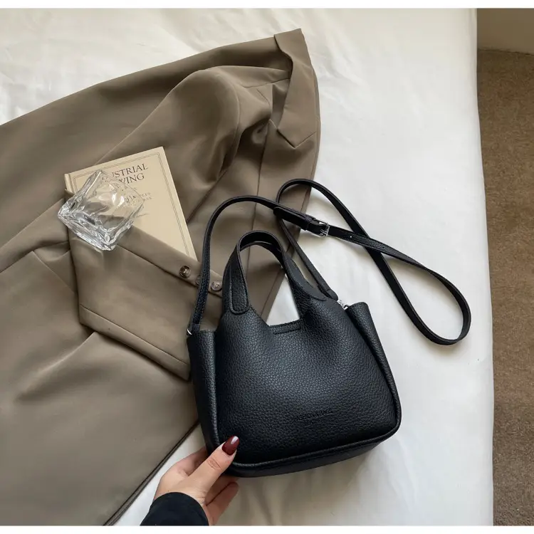 Women's Beige Crossbody Handbag with Keychain — feature 27