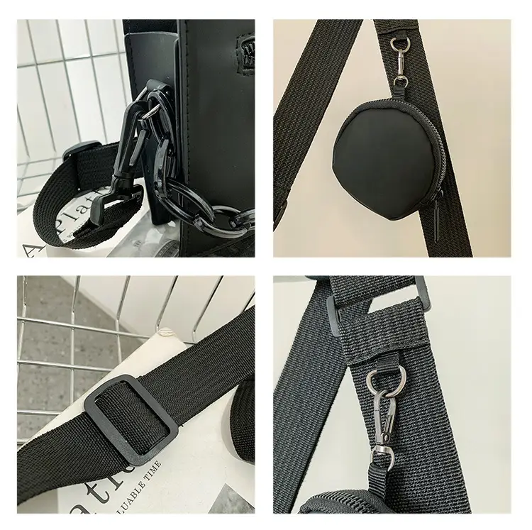 Black Chain Crossbody Bag for Women Casual Commute — feature 6