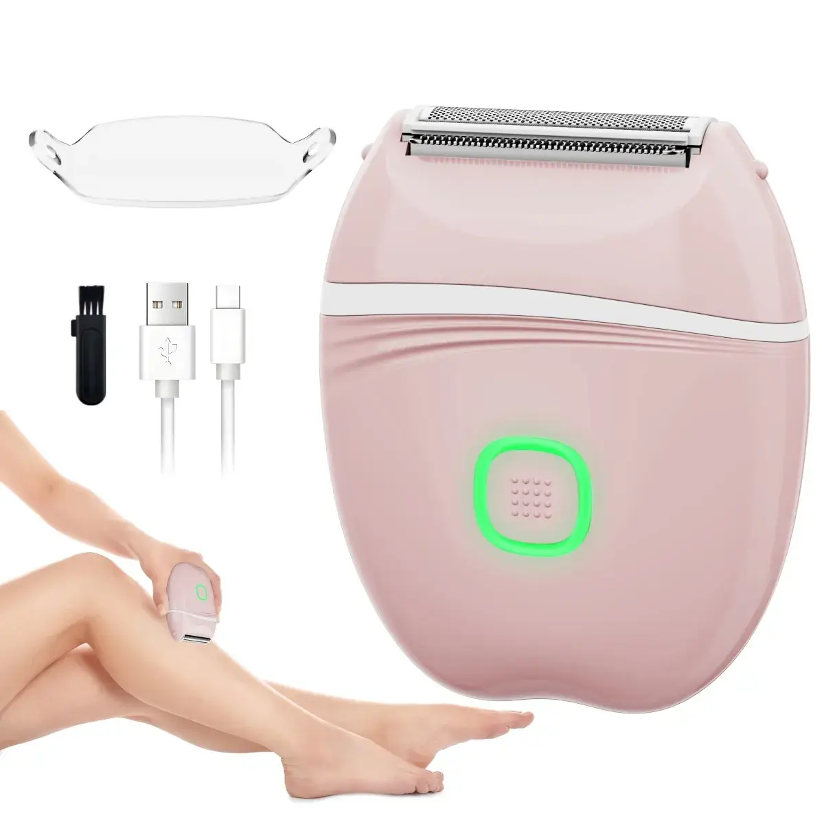 Pink Electric Hair Removal Device for Women