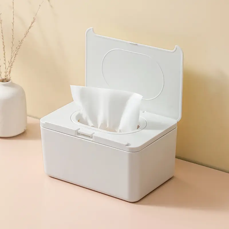 White One-Click Tissue Box for Home Office - Image 15