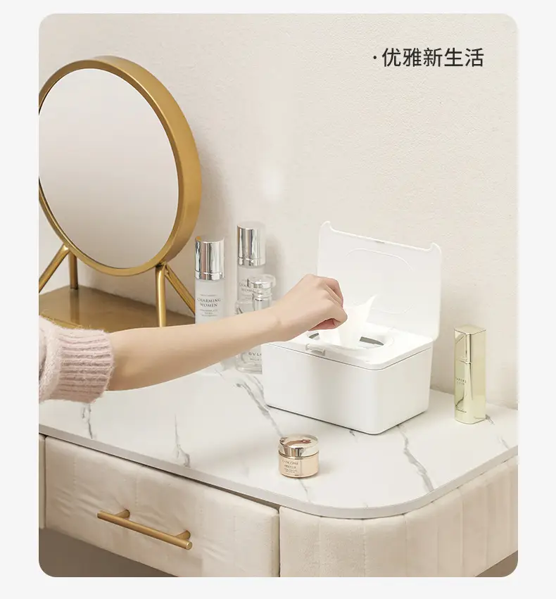 White One-Click Tissue Box for Home Office — feature 14