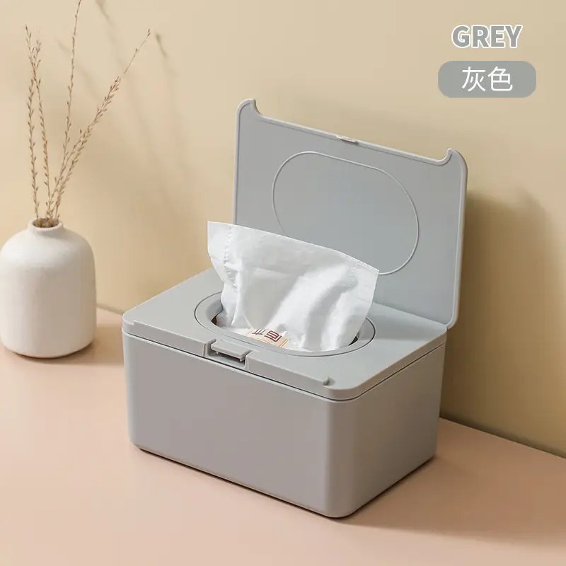 White One-Click Tissue Box for Home Office - Image 2