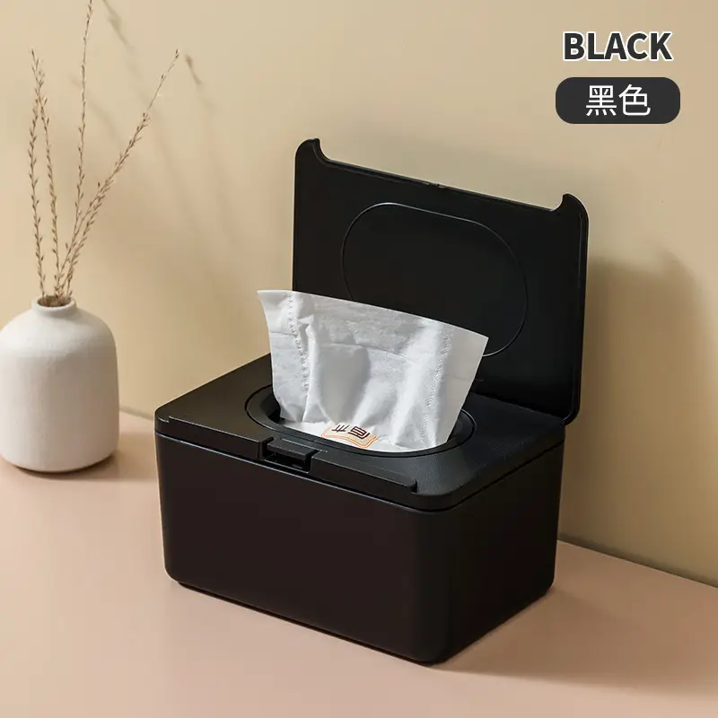 White One-Click Tissue Box for Home Office - Image 3