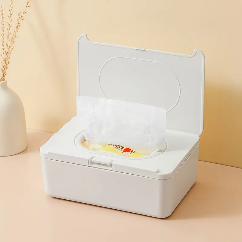 White One-Click Tissue Box for Home Office - Image 4