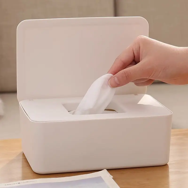 White One-Click Tissue Box for Home Office - Image 7