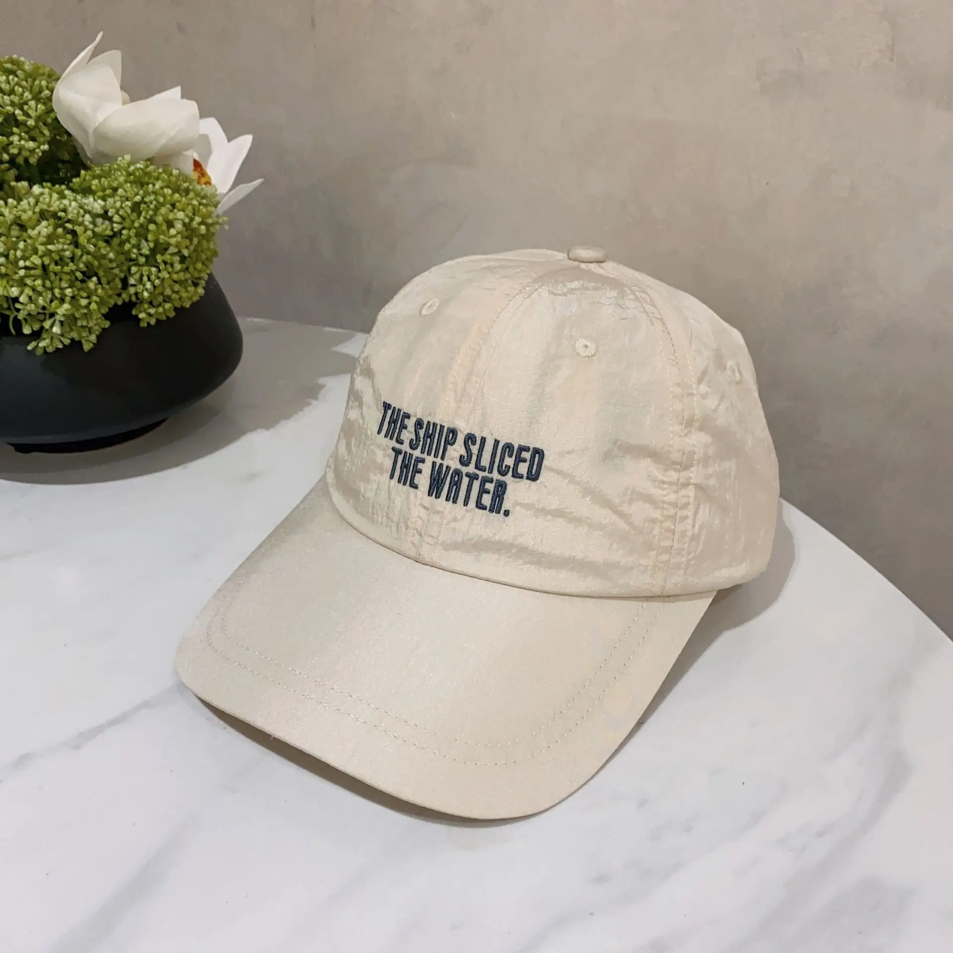 Korean Style Thin Letter Embroidered Baseball Caps for Men Women - Image 2