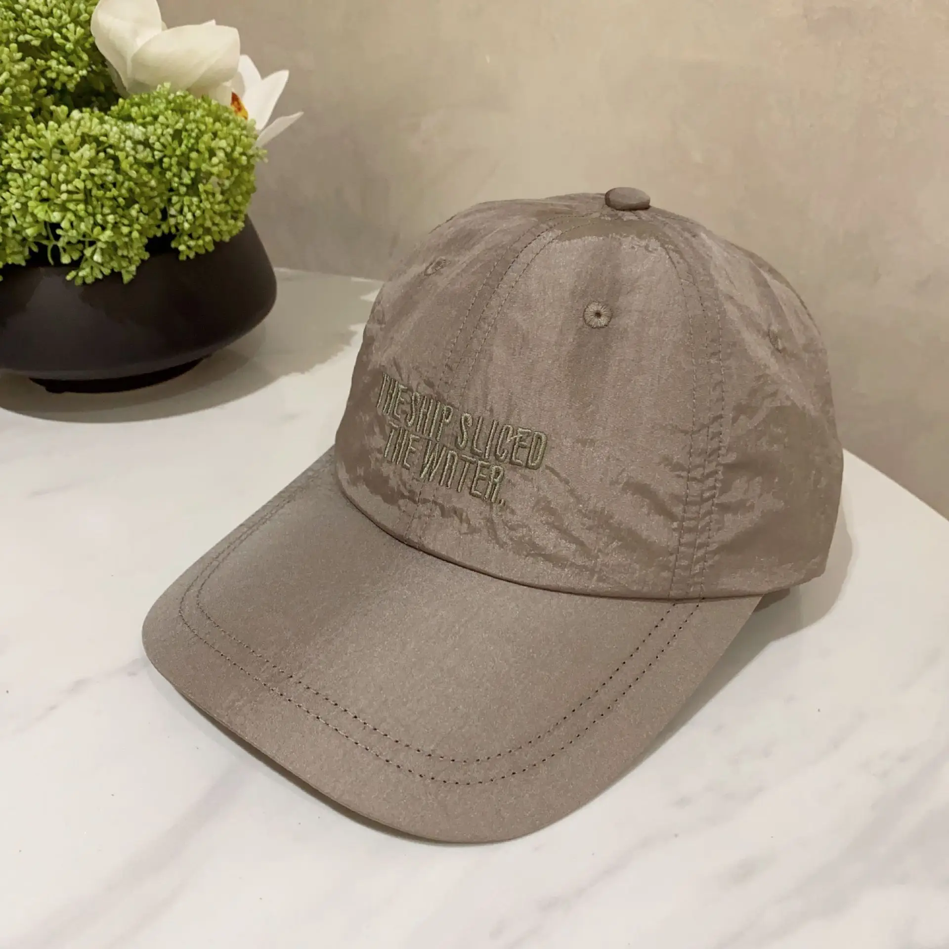 Korean Style Thin Letter Embroidered Baseball Caps for Men Women - Image 3