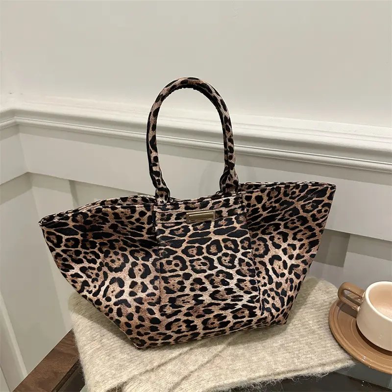 Leopard Print Women's Shoulder Bag 2025 Summer - Image 4