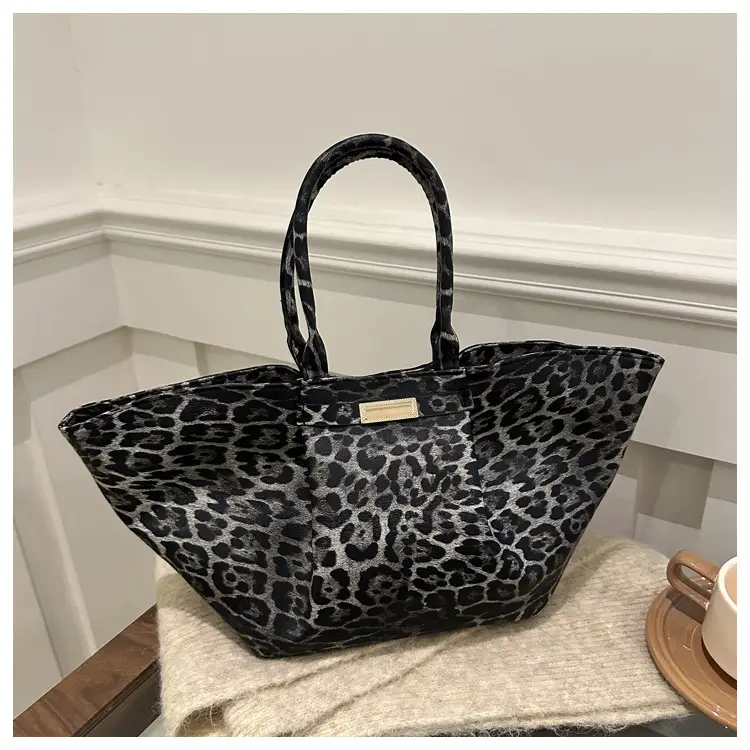 Leopard Print Women's Shoulder Bag 2025 Summer - Image 2
