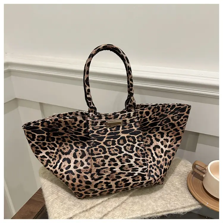 Leopard Print Women's Shoulder Bag 2025 Summer - Image 3