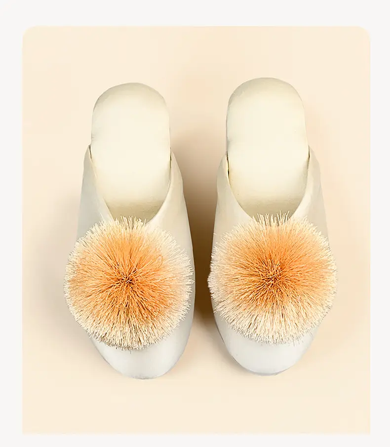 Spring and Autumn Silky Satin National Style Plaid Home Slippers Indoor Silent Anti-Slip Home Cotton Slippers Women's One Piece Dropshipping — feature 22