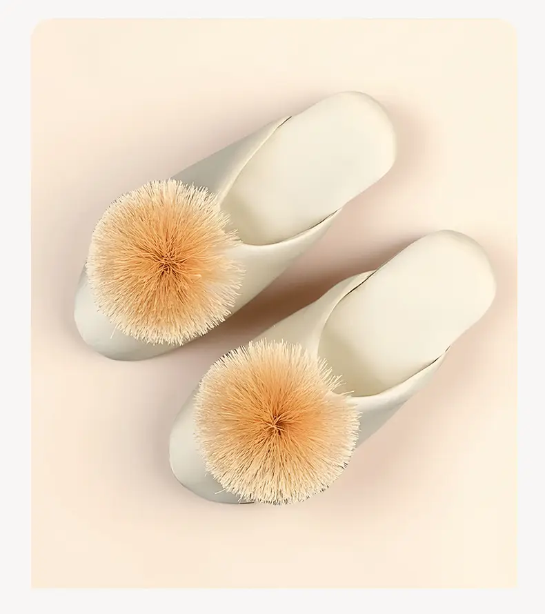 Spring and Autumn Silky Satin National Style Plaid Home Slippers Indoor Silent Anti-Slip Home Cotton Slippers Women's One Piece Dropshipping — feature 23