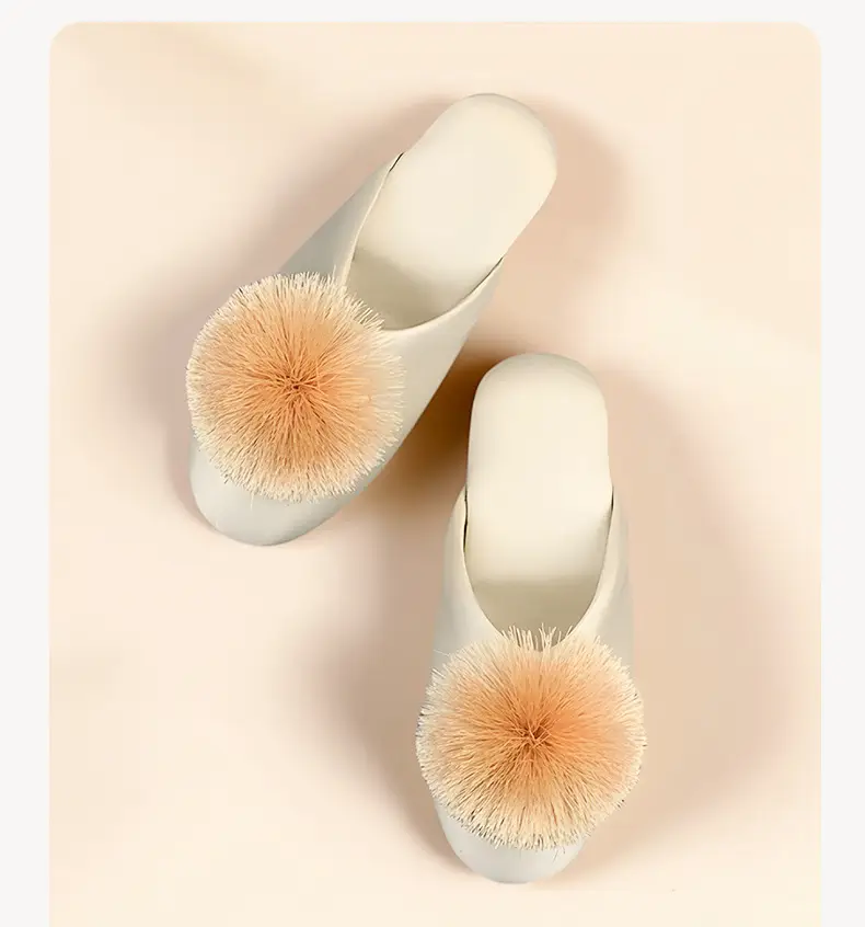 Spring and Autumn Silky Satin National Style Plaid Home Slippers Indoor Silent Anti-Slip Home Cotton Slippers Women's One Piece Dropshipping — feature 24