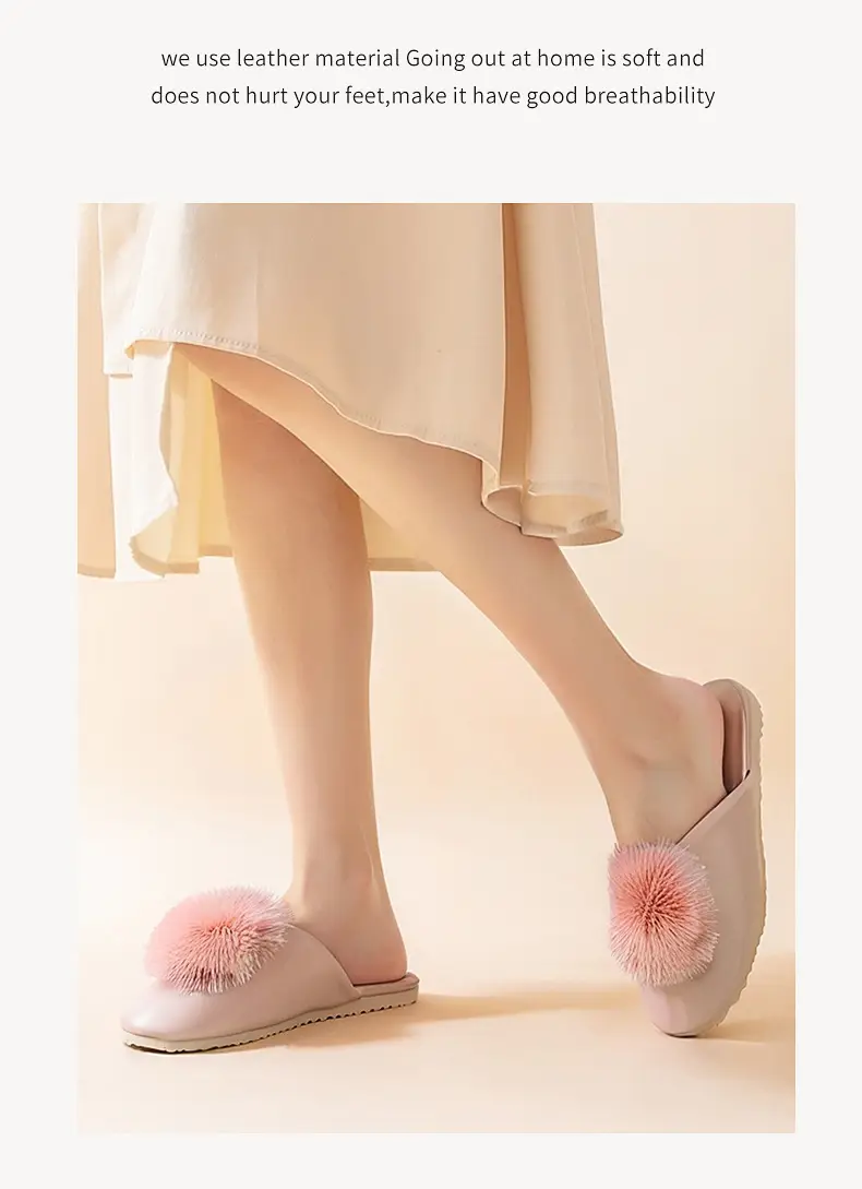 Spring and Autumn Silky Satin National Style Plaid Home Slippers Indoor Silent Anti-Slip Home Cotton Slippers Women's One Piece Dropshipping — feature 8