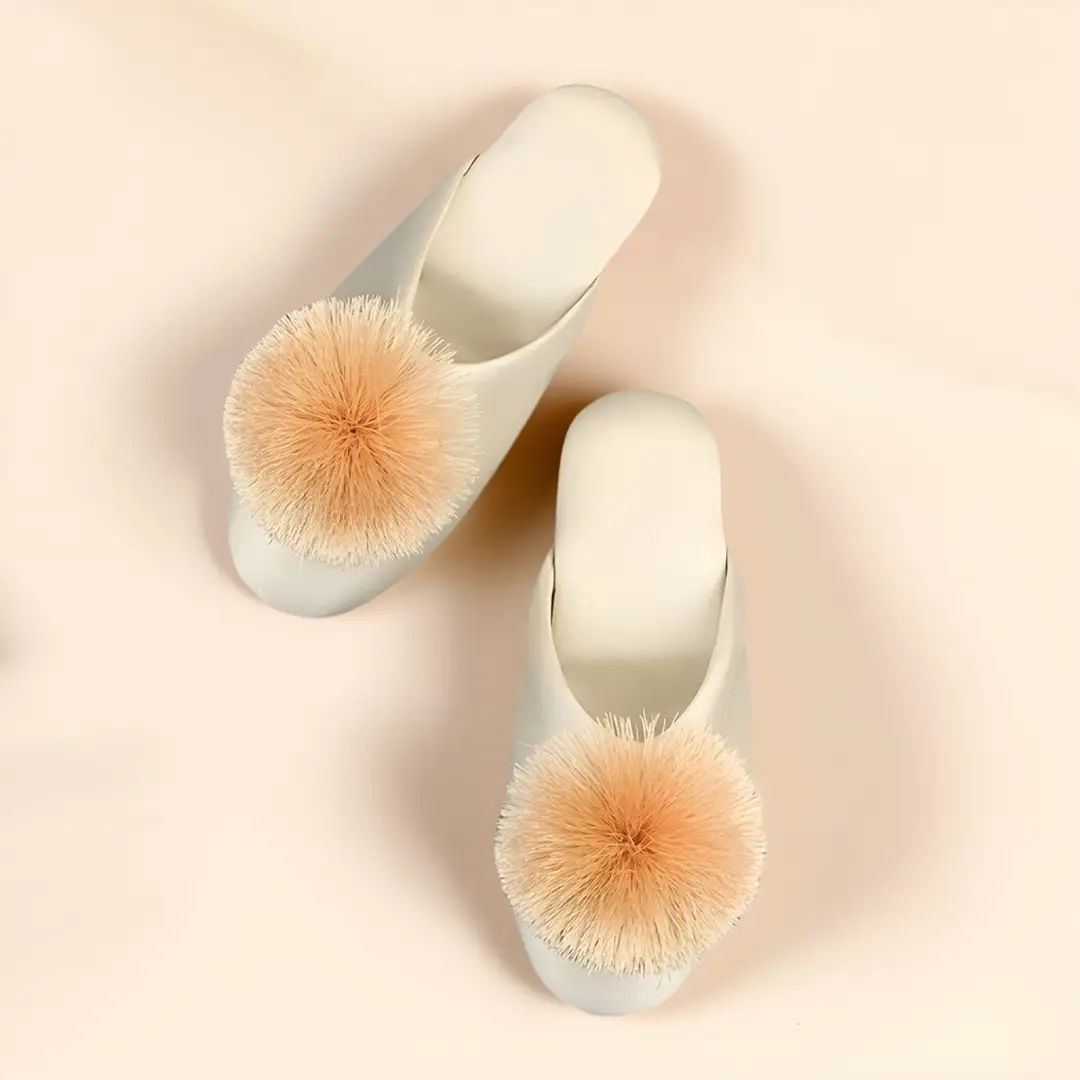 Spring and Autumn Silky Satin National Style Plaid Home Slippers Indoor Silent Anti-Slip Home Cotton Slippers Women's One Piece Dropshipping