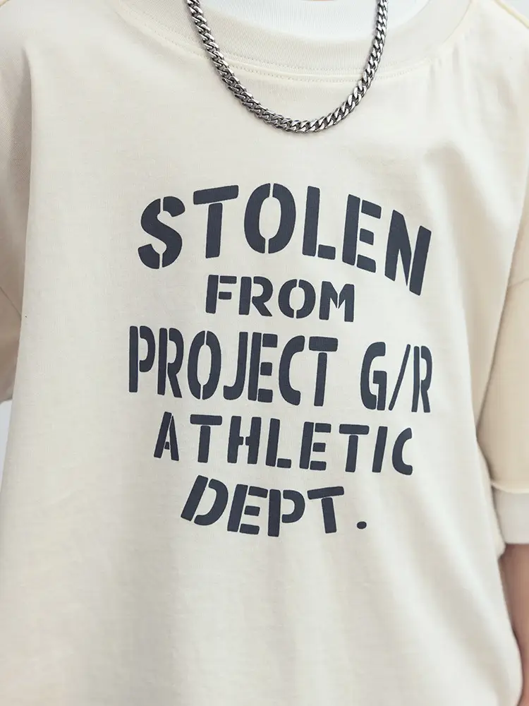 Boys T-Shirt Short Sleeve Summer 2026 Beige - Image 5