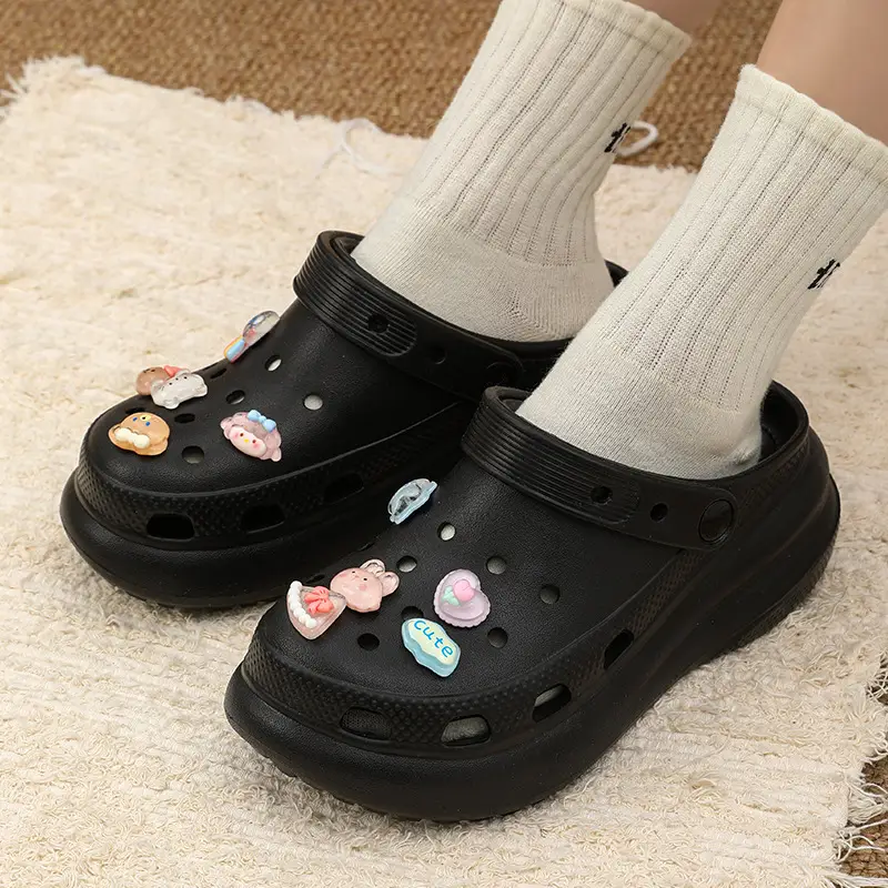 Qidan Shoe Factory Girl's Heart Cave Shoes Women's Summer Soft Sole Home Outdoor Non-Slip Beach Shoes Women's Toe Sandals - Image 11