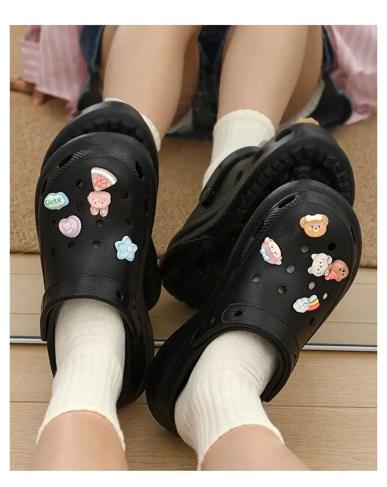 Qidan Shoe Factory Girl's Heart Cave Shoes Women's Summer Soft Sole Home Outdoor Non-Slip Beach Shoes Women's Toe Sandals — feature 11