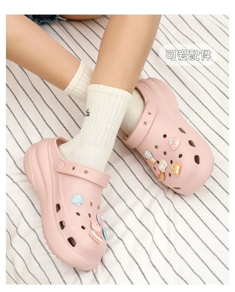 Qidan Shoe Factory Girl's Heart Cave Shoes Women's Summer Soft Sole Home Outdoor Non-Slip Beach Shoes Women's Toe Sandals — feature 8