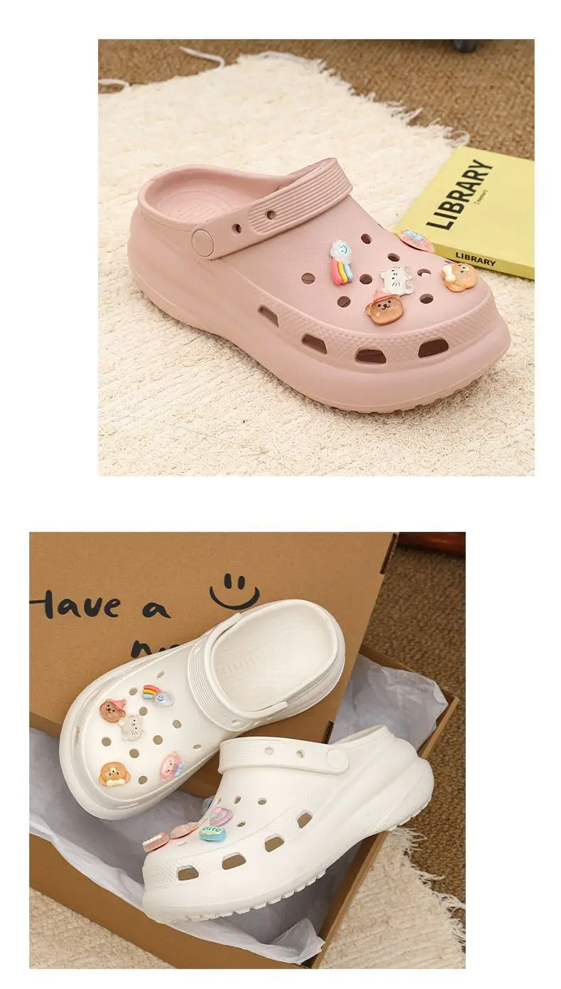 Qidan Shoe Factory Girl's Heart Cave Shoes Women's Summer Soft Sole Home Outdoor Non-Slip Beach Shoes Women's Toe Sandals — feature 9