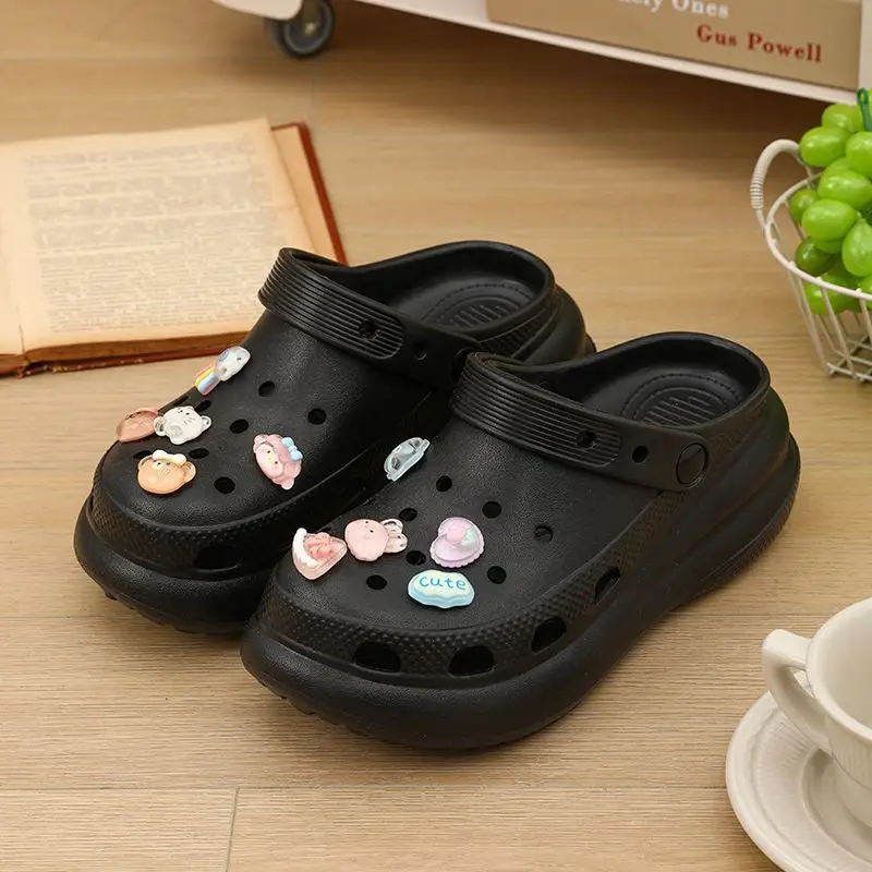 Qidan Shoe Factory Girl's Heart Cave Shoes Women's Summer Soft Sole Home Outdoor Non-Slip Beach Shoes Women's Toe Sandals - Image 4