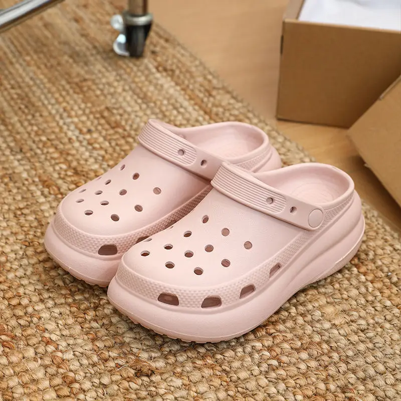 Qidan Shoe Factory Girl's Heart Cave Shoes Women's Summer Soft Sole Home Outdoor Non-Slip Beach Shoes Women's Toe Sandals - Image 5
