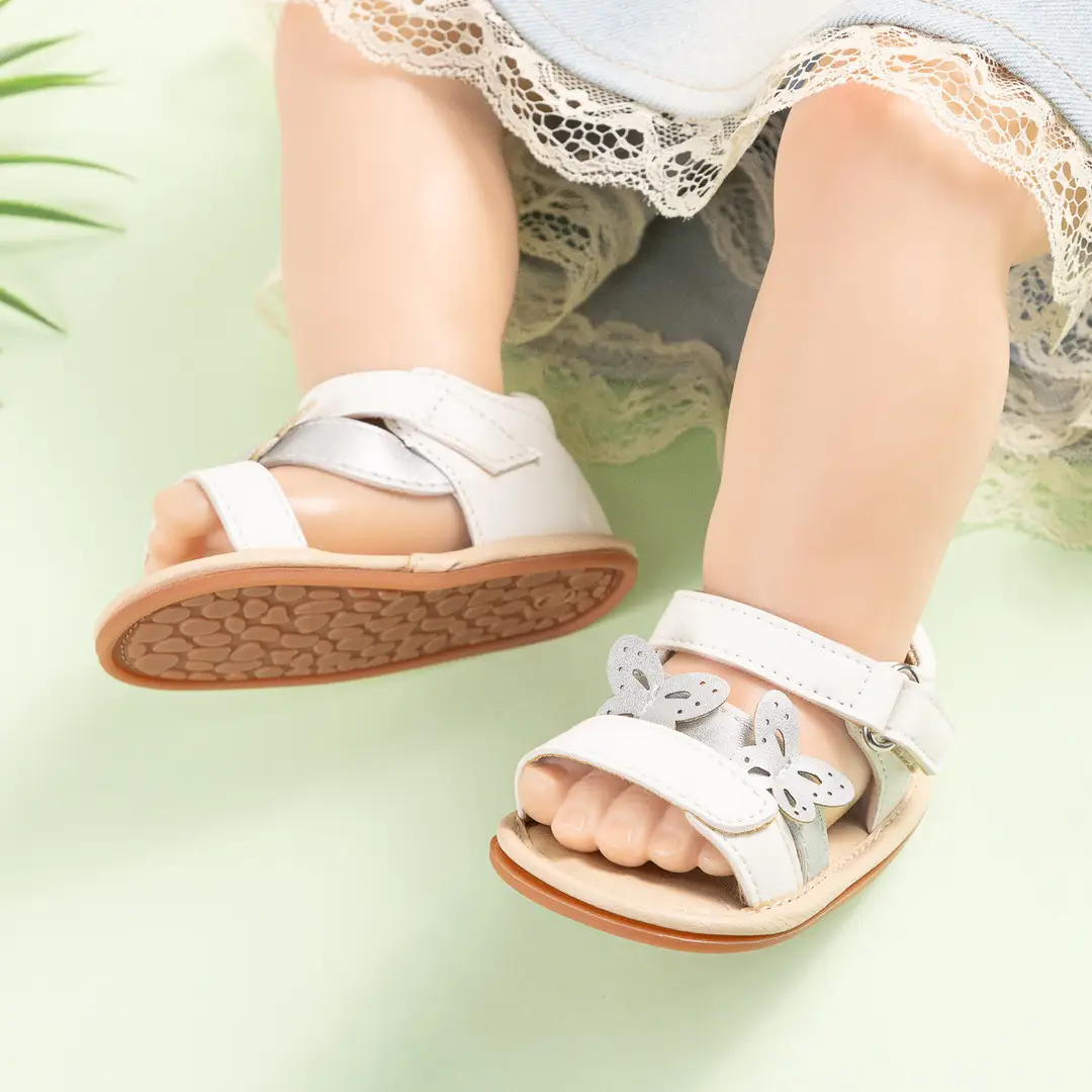 Cross-border New Baby Girl Sandals 2025 Summer Baby Toddler Shoes Korean Style Butterfly Velcro Baby Shoes — feature 5