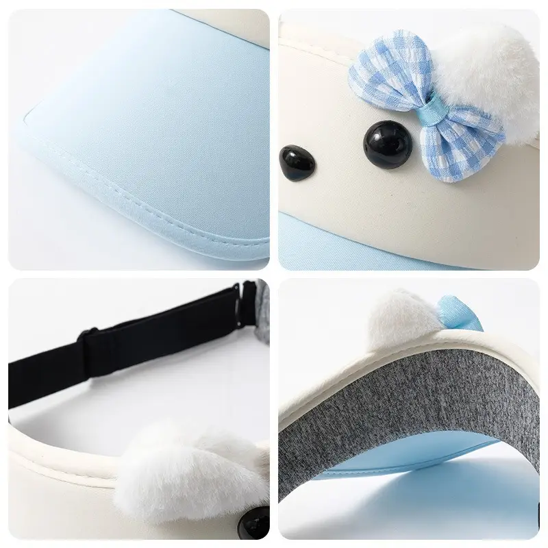 Cute Puppy Sun Hat for Girls Women Cycling Outdoor - Image 4