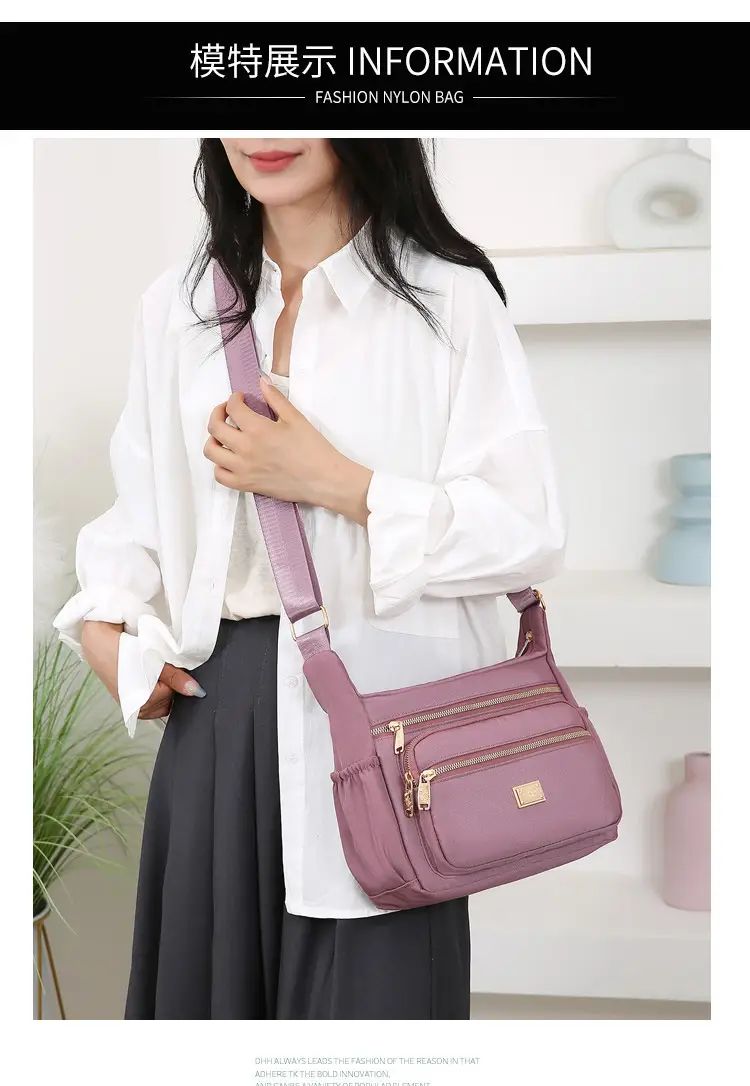 Women's Multi-compartment Crossbody Bag Yellow Multi Color — feature 24
