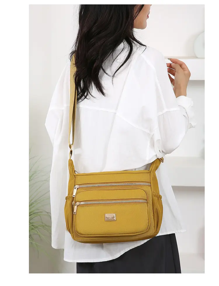 Women's Multi-compartment Crossbody Bag Yellow Multi Color — feature 31