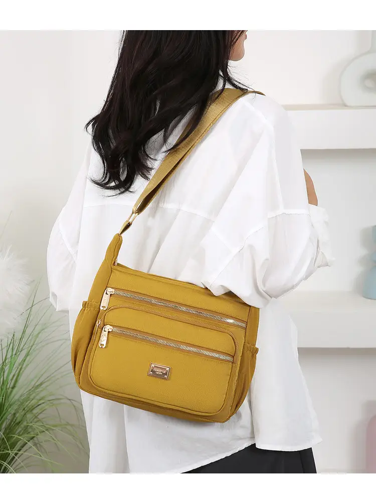 Women's Multi-compartment Crossbody Bag Yellow Multi Color — feature 32