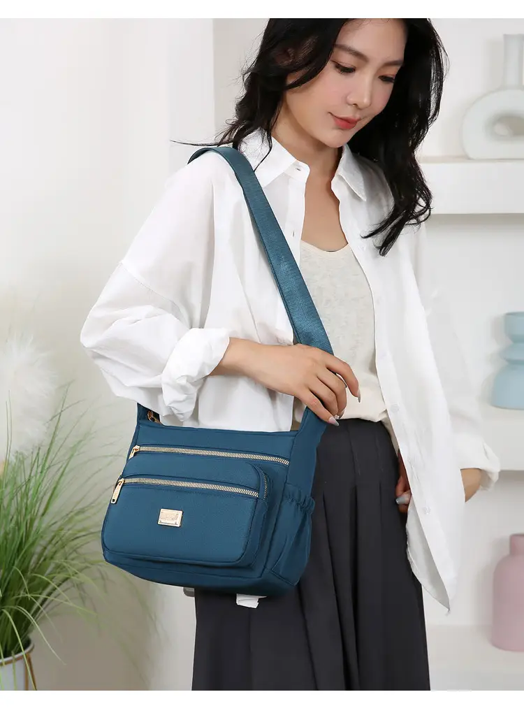 Women's Multi-compartment Crossbody Bag Yellow Multi Color — feature 35