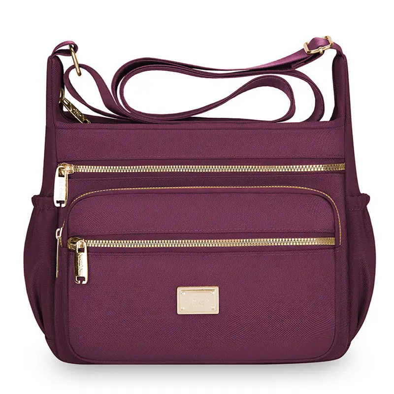 Women's Multi-compartment Crossbody Bag Yellow Multi Color - Image 4