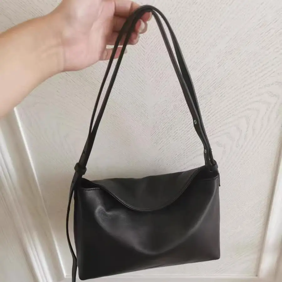 Black Korean Style Square Tote Bag for Women - Image 5
