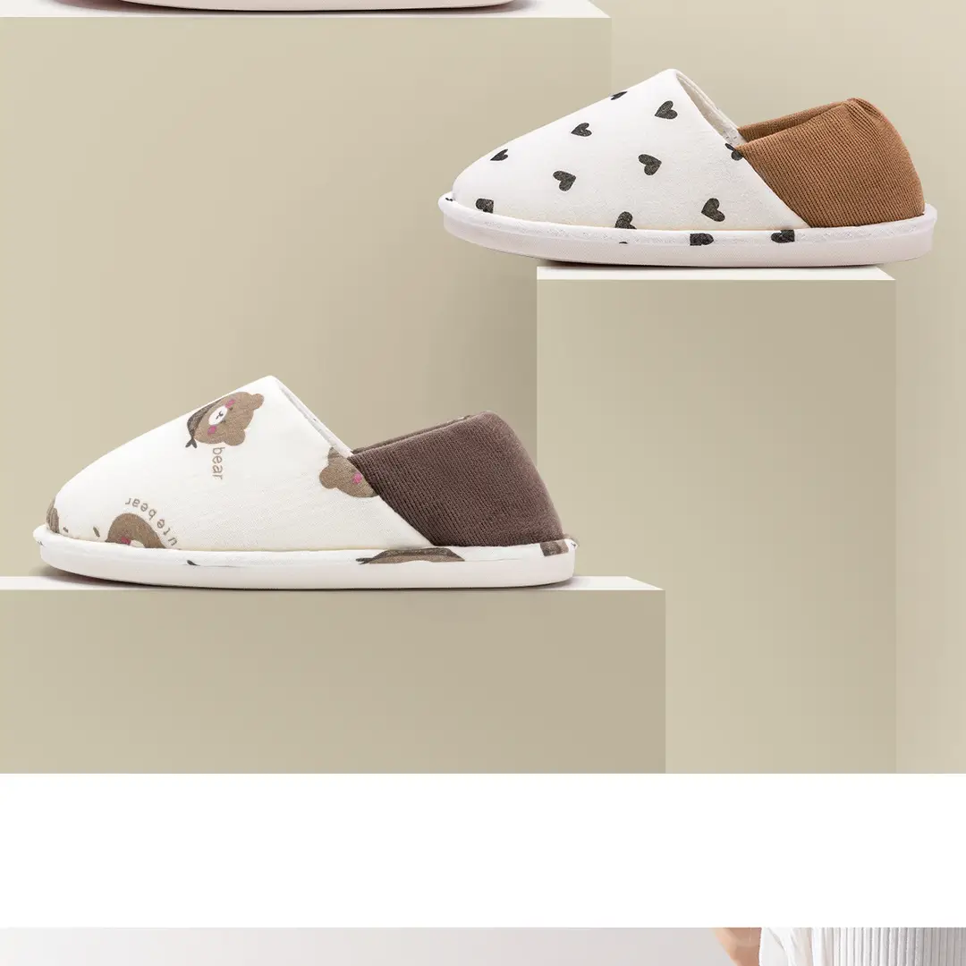 Lidani Thin Postpartum Shoes for Pregnant Women, Spring & Fall Comfortable Cotton Slippers for Women, Postpartum Slippers with Heel, Non-Slip Outer Wear Cotton Slippers — feature 2