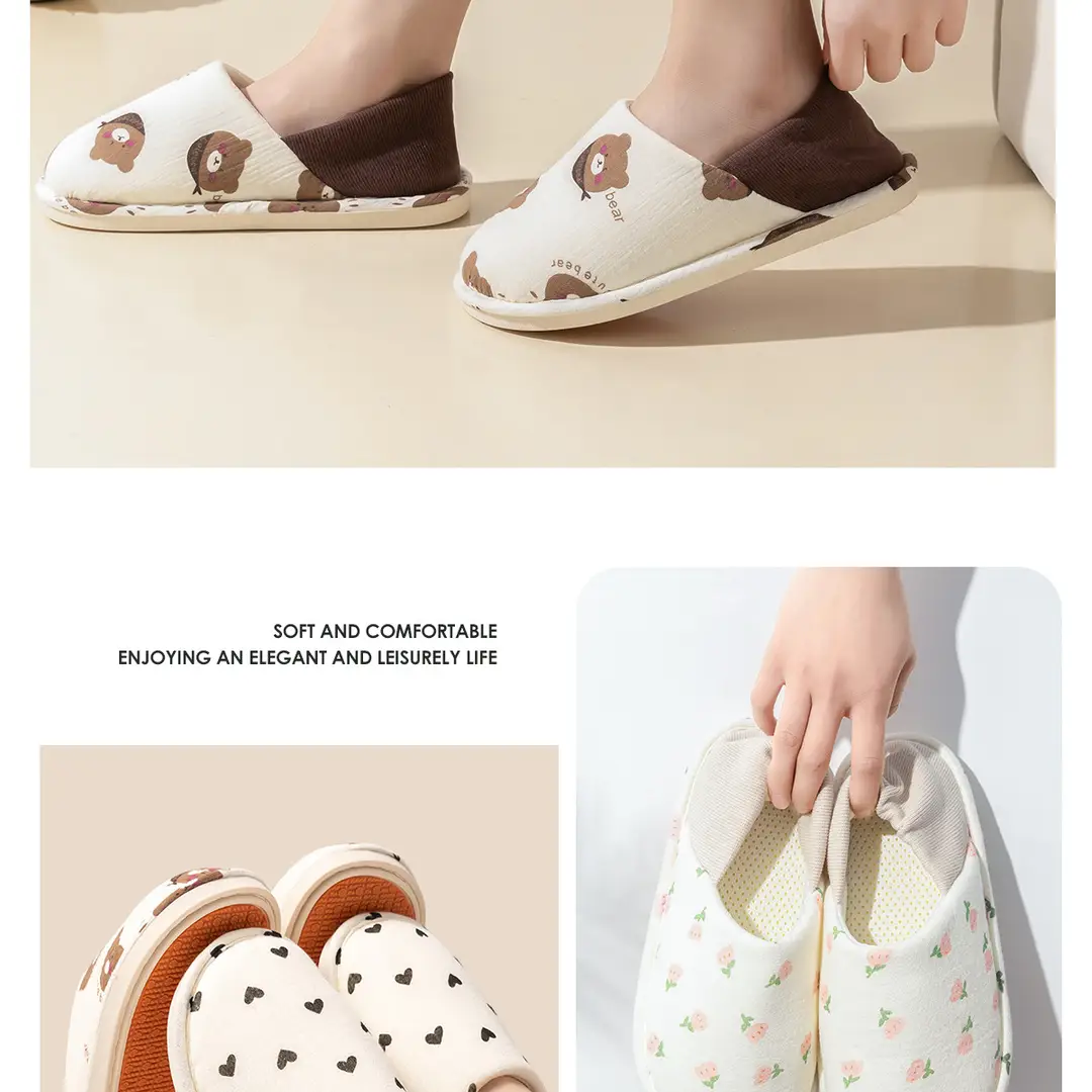 Lidani Thin Postpartum Shoes for Pregnant Women, Spring & Fall Comfortable Cotton Slippers for Women, Postpartum Slippers with Heel, Non-Slip Outer Wear Cotton Slippers — feature 20
