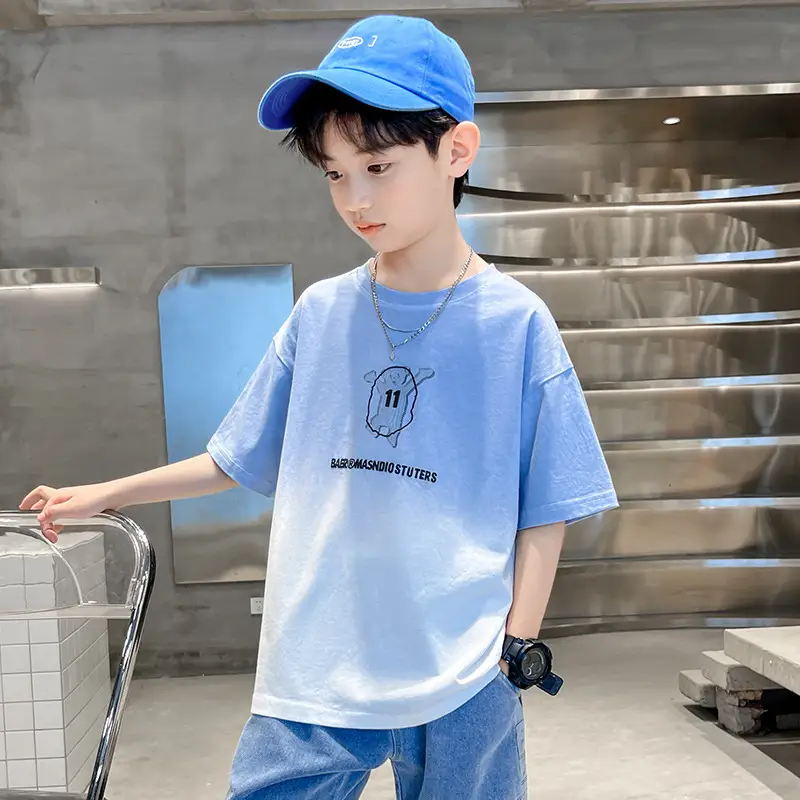 Boys Gradient Cotton T-Shirt Summer Wear