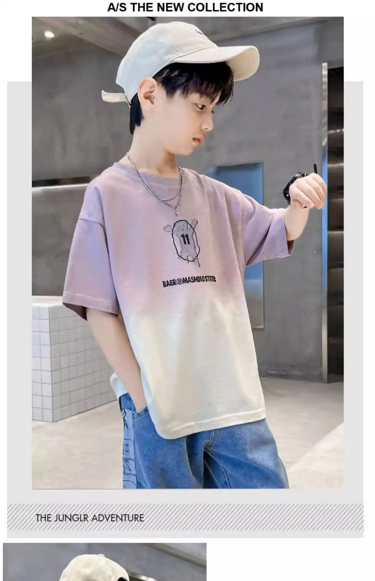 Boys Gradient Cotton T-Shirt Summer Wear — feature 11