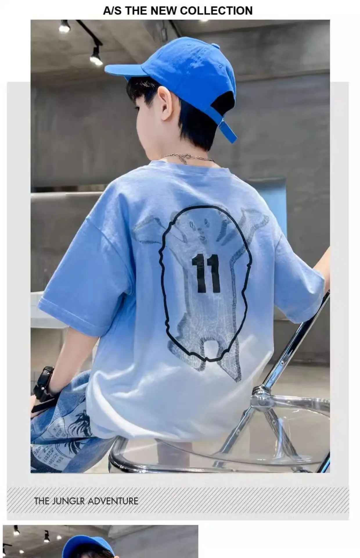 Boys Gradient Cotton T-Shirt Summer Wear — feature 8