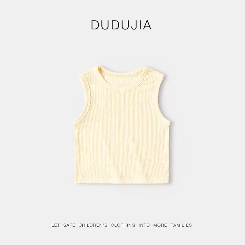 Dudujia Kids Sleeveless Vest Summer Cotton Wild West Print