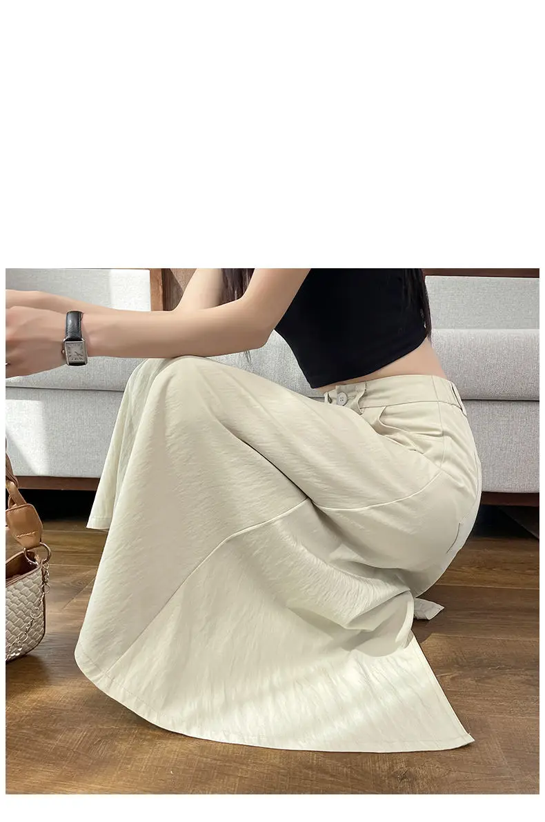 Women Mid-Length Belted Skirt Summer Plus Size — feature 25