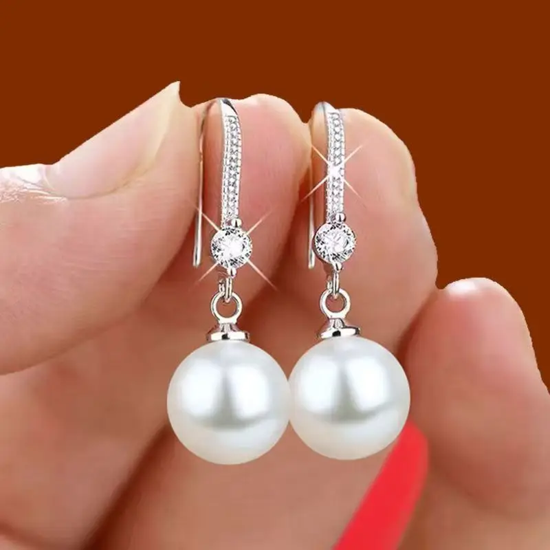 Women's Red Pearl Earrings Set for Bridal Wear - Image 6