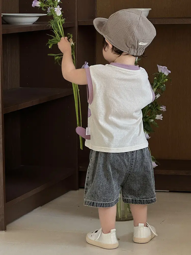 Children's Sleeveless Cartoon Vest Summer Top - Image 7