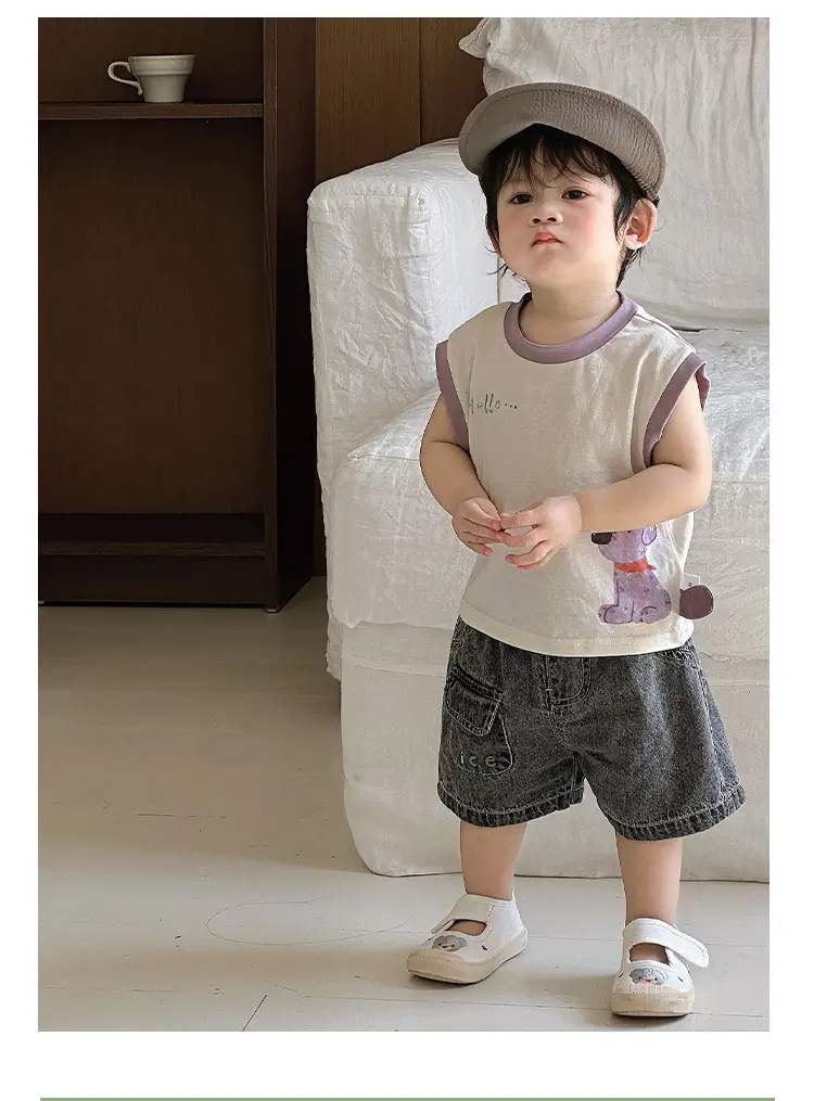 Children's Sleeveless Cartoon Vest Summer Top — feature 10