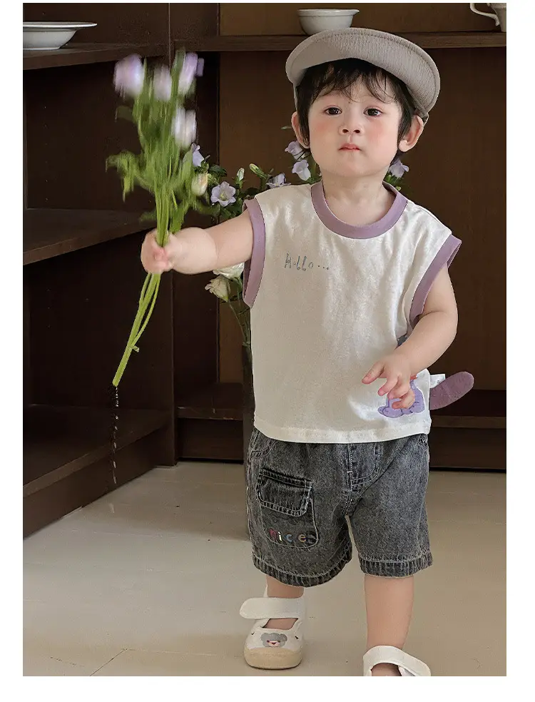 Children's Sleeveless Cartoon Vest Summer Top — feature 12