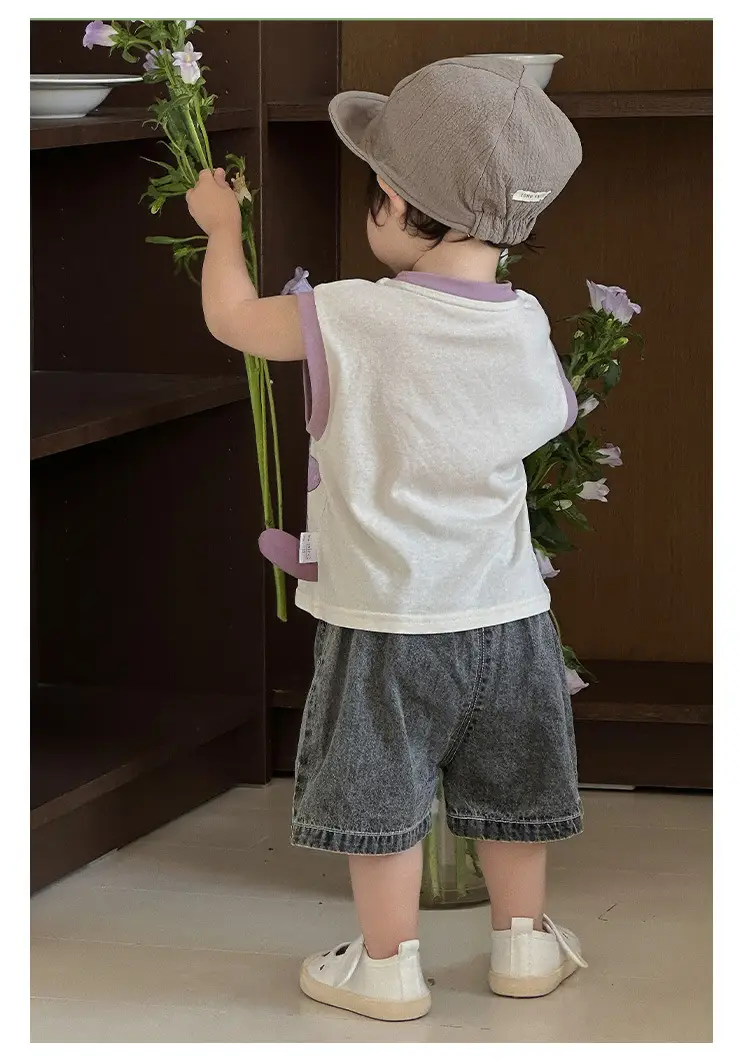 Children's Sleeveless Cartoon Vest Summer Top — feature 14