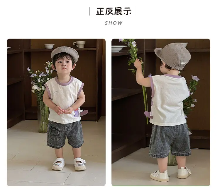 Children's Sleeveless Cartoon Vest Summer Top — feature 6